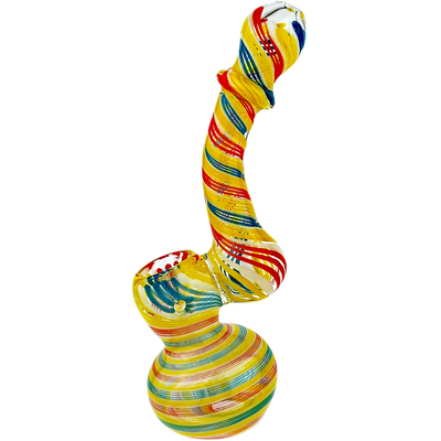 6″ COLOR SWIRL GLASS BUBBLER