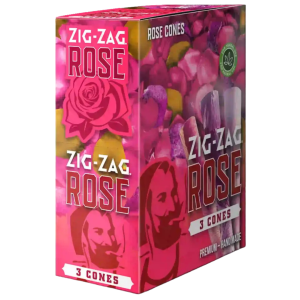 ZIG ZAG 3 PACK ROSE CONES – CARTON