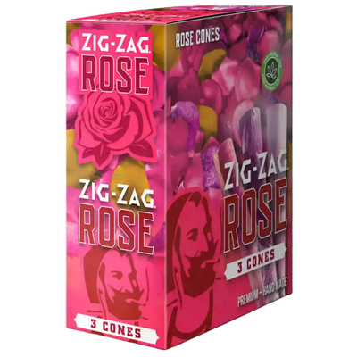 ZIG ZAG 3 PACK ROSE CONES – CARTON