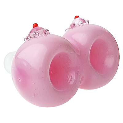 2" Boobies Double Flower Bowl - alternate angle