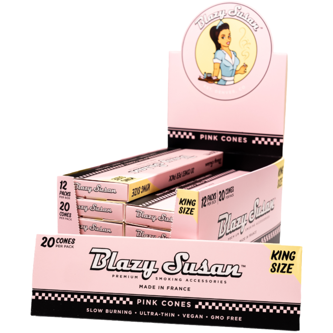 BLAZY SUSAN PINK CONES – KING SIZE 20CT
