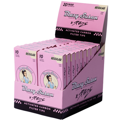 BLAZY SUSAN PURIZE FILTERS, 10CT BOX, REGULAR, PINK
