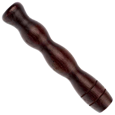 5" Bamboo Ribbed Nectar Straw w/ Glass Tip