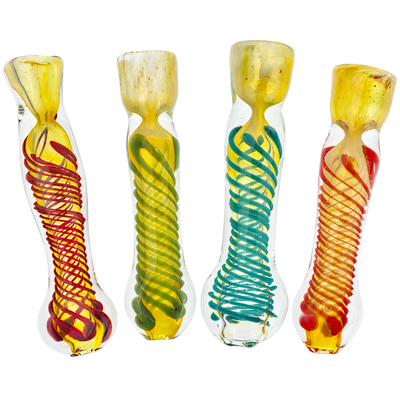 3" Fume Twisted Cane Chillum