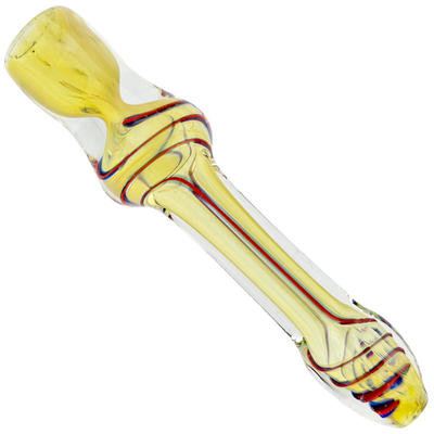 3" Flat Mouth Fume Color Swirl Chillum