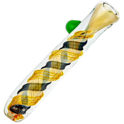3.5" Dichro Color Swirl Fume Chillum - detail view