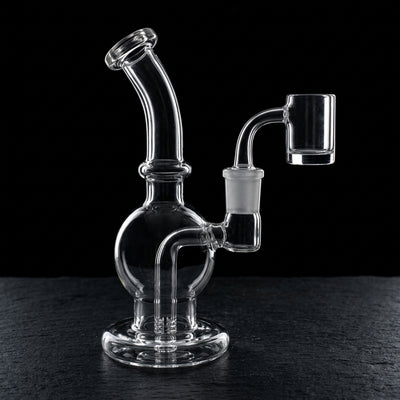 6" Color Lip Hollow Foot Orb Rig in Clear