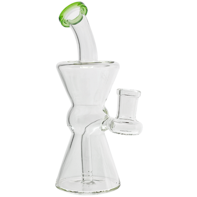 6.5" Clear Hourglass Orb Fixie Rig