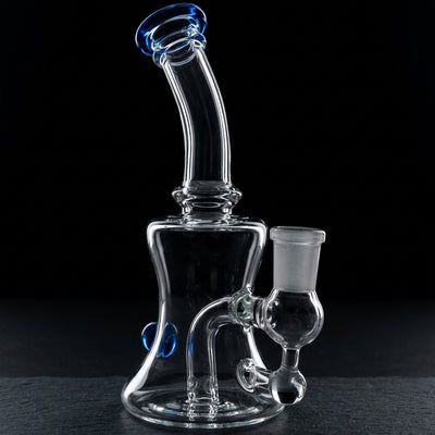 6″ Color Lip/Marble Hourglass Rig in Blue
