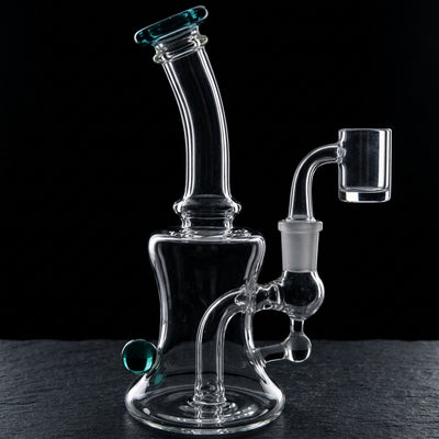 6″ Color Lip/Marble Hourglass Rig in Green