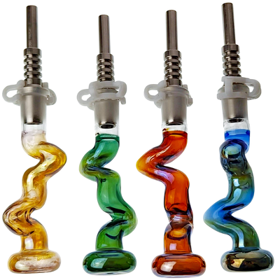 4″ IRIDESCENT ZONG NECTAR STRAW