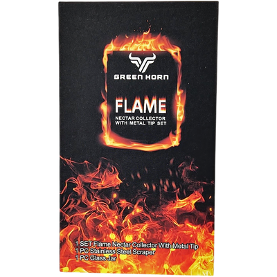 Flame Glass Recycler Nectar w/ Screw on Tip Box Set