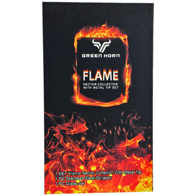 Flame Glass Recycler Nectar w/ Screw on Tip Box Set