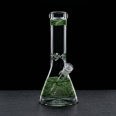 10" Wrap and Rake Beaker - Made in USA on dark slate surface - Oil Slick Pad