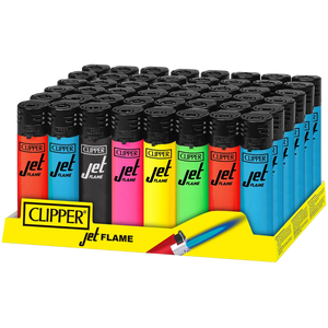 Clipper Lighters CKJ11 Solid Fluo BW - alternate angle