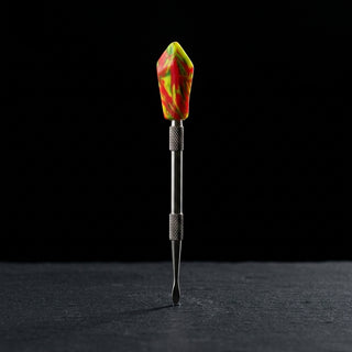5" Small Crystal Dab Tool - Made in USA - Red/Yellow/Green