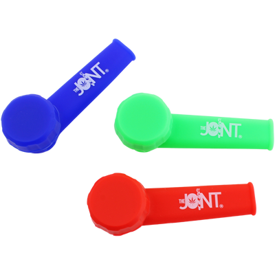 Custom 3.5″ Silicone Hand Pipe w/ Metal Bowl & Lid