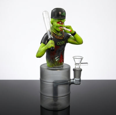 9" Baseball man water pipe - alternate angle