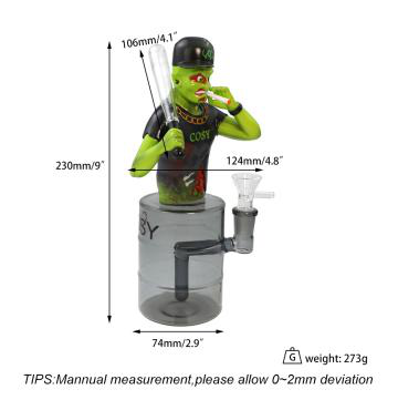 9" Baseball man water pipe - lifestyle shot