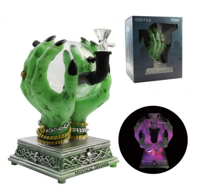 7.5" pvc divination hand water pipe with light and voice - detail view