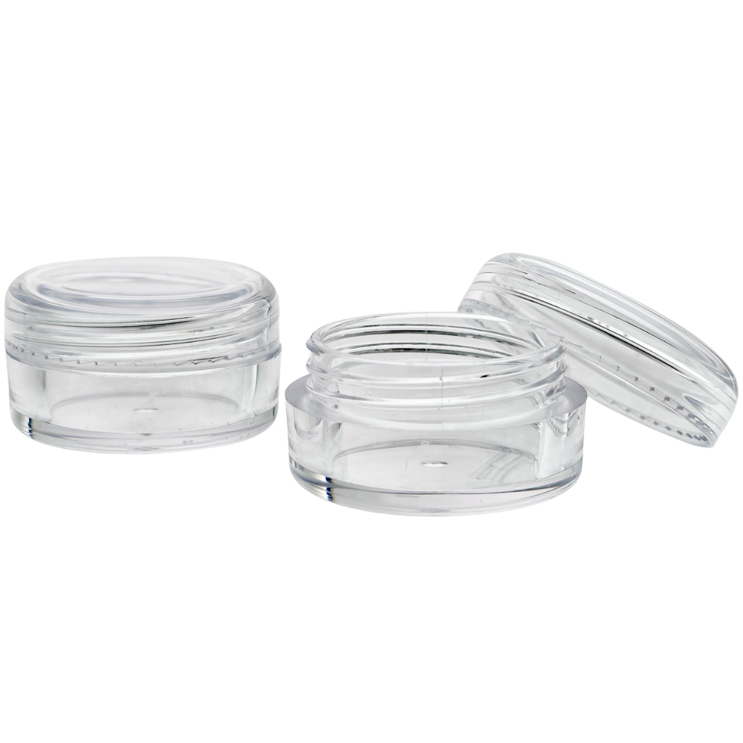 CLEAR PLASTIC OIL CONTAINERS – 100 PACK