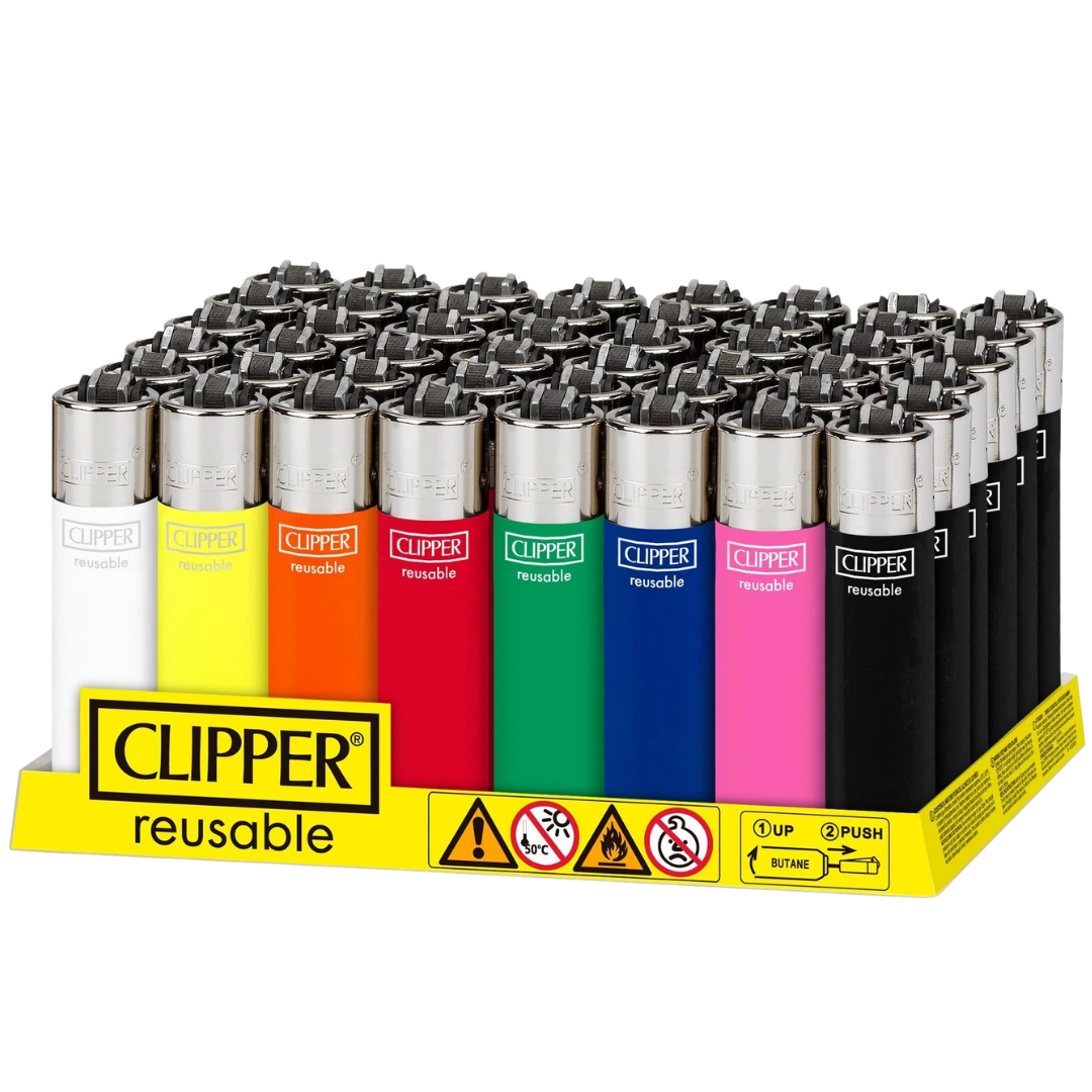 Clipper Lighters CP11 Solid Assorted Colors - detail view