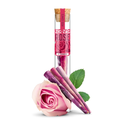 Zig Zag 3 Pack Rose Cones – Carton