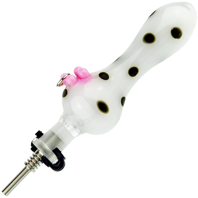 4″ COW PIERCED UDDER NECTAR STRAW by RAW