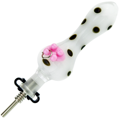 4″ COW PIERCED UDDER NECTAR STRAW by RAW