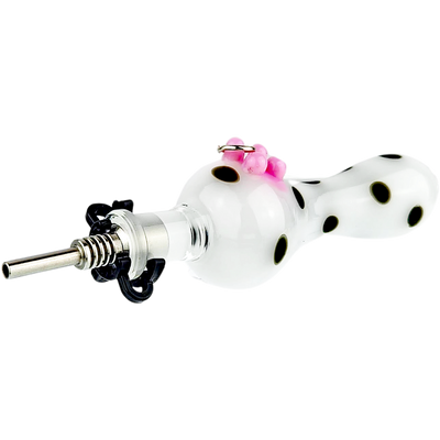 4″ COW PIERCED UDDER NECTAR STRAW by RAW