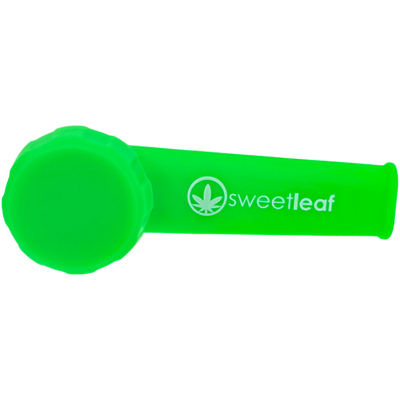 Custom 3.5″ Silicone Hand Pipe w/ Metal Bowl & Lid