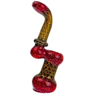 7" Two-Tone Wrap & Rake Flat Mouth Sherlock Bubbler - photo 3