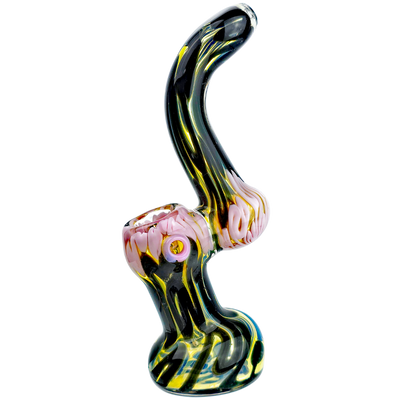 5.5" Two-Tone Squiggle Line Accent Stand Up Bubbler - photo 3