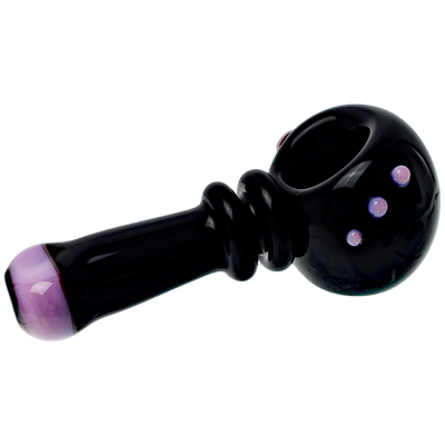 4.5" Solid Color Hand Pipe w/ Color Accent Dots & Maria Neck - photo 3