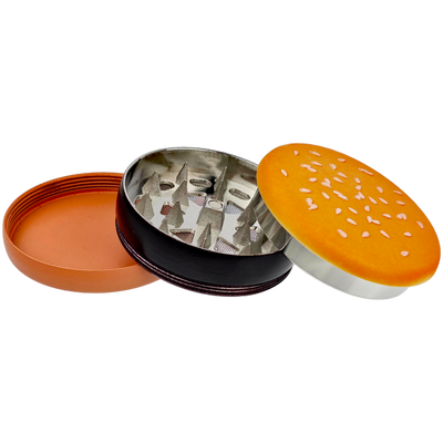 2.5" Hamburger Three Piece Grinder - in use