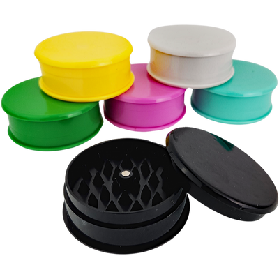 2.5" Three Piece Plastic Magnetic Grinder