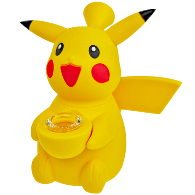 5.5" Silicone Pikachu w/ Glass Flower Bowl - photo 6