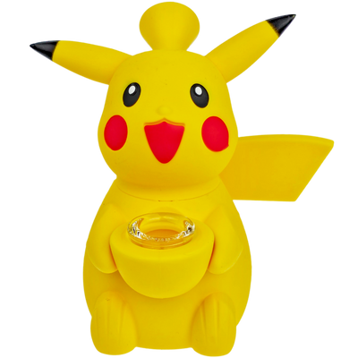 5.5" Silicone Pikachu w/ Glass Flower Bowl - photo 2