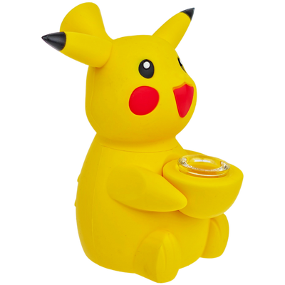 5.5" Silicone Pikachu w/ Glass Flower Bowl - photo 8