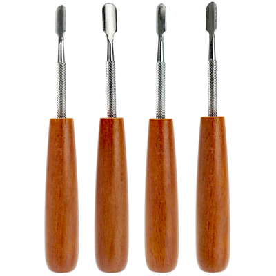5" Metal & Bamboo Paddle Dab Tool