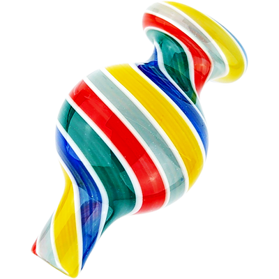 2″ COLOR SPIRAL BUBBLE CARB CAP