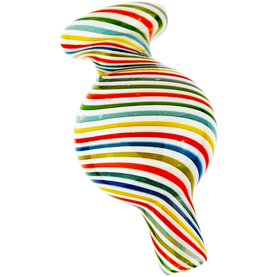 2″ COLOR SPIRAL BUBBLE CARB CAP
