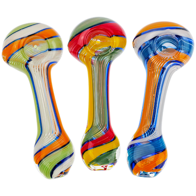 5" Twisted Vac Stack Cane Hand Pipe