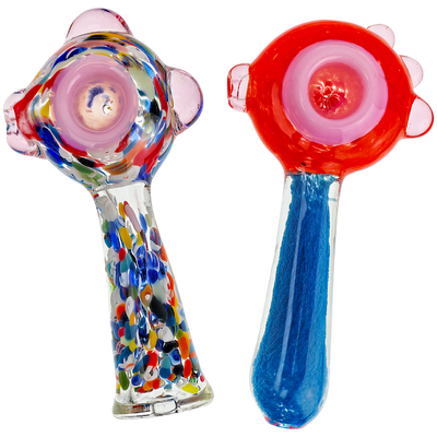 5" Frit Flat Head Hand Pipe