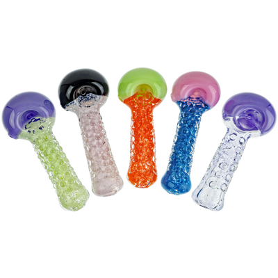5" Two-Tone Clear Dot Hand Pipe