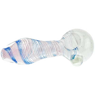 4.5" Frit Spiral Line Hand Pipe