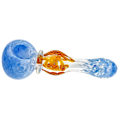 5.5" Frit Squiggle Line Orb Hand Pipe