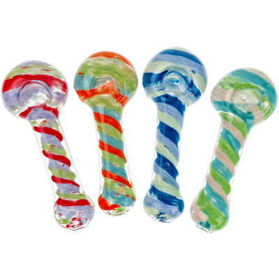5" Frit Color Swirl Hand Pipe