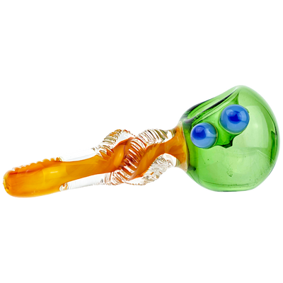 5.5" Solid Color Head w/ Twisted Body Hand Pipe