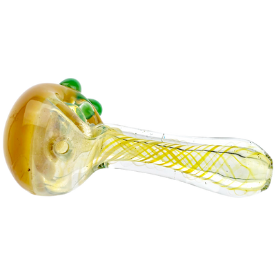 5" Solid Color Head Fume Swirl Hand Pipe